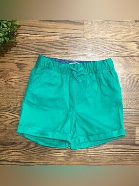 Baby Boden Kelly Green Twill Shorts Sz 3-4